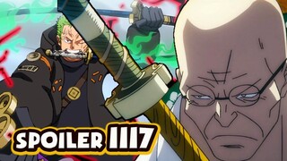 SPOILER One Piece Chapter 1117 | SIÊU HOT! ZORO vs St. V. NUSJURO, Thông Điệp Của VEGAPUNK Bị Chặn!