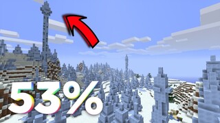 Minecraft PE - Encontrei o Bioma de Gelo Compacto Incrível e Vou Construir uma Casa Aqui ( 53% )