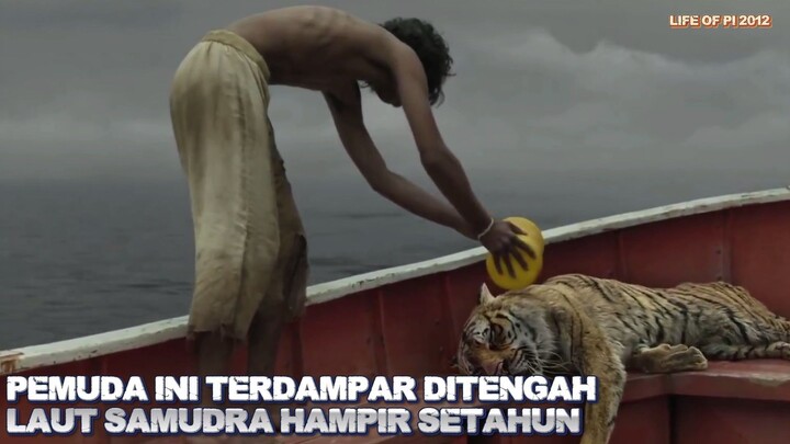 PEMUDA INI DAN HARIMAU TERDAMPAR DITENGAH LAUT SAMUDRA HAMPIR SETAHUN #alurceritafilm