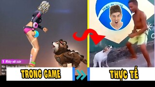 Free Fire ngoài đời thực và trong game | So sánh hành động Free Fire ngoài đời thực và trong game