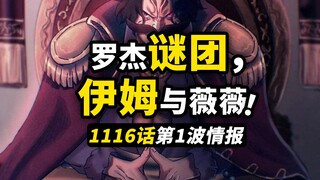 海贼王1116话第1波情报！冥王雷利再次出现！伊姆手中的神秘照片！罗杰海贼团的选择！