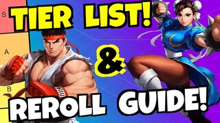 STREET FIGHTER: DUEL - REROLL GUIDE & TIER LIST!!!