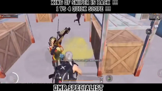 King Of Sniper Is Back !! Mode Quick Scope ON !! 1vs 4 Easy !!