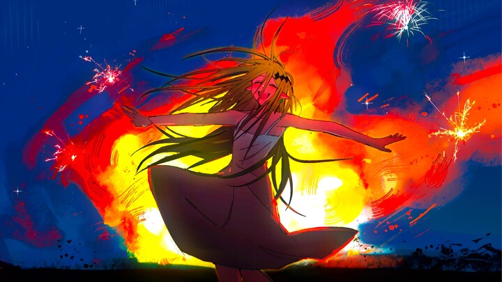 【วาดภาพแบบ INFP】ฤดูร้อน ดอกไม้ไฟ และศพของฉัน