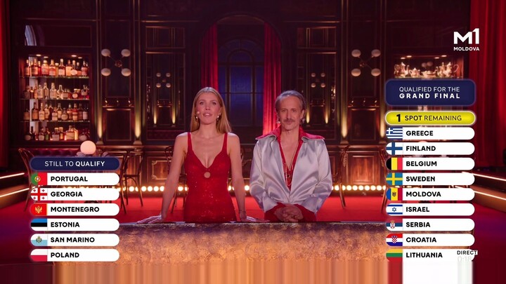 Partial Moldova 1 Broadcast of SF1 of ESC 2026 (2)