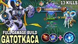 One Combo Kill, Gatotkaca Full Damage Build - Top Global Gatotkaca ~ MLBB