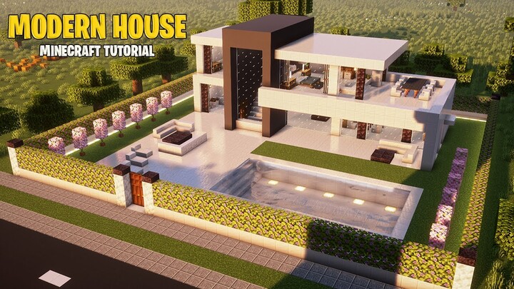 How to build a modern house in Minecraft