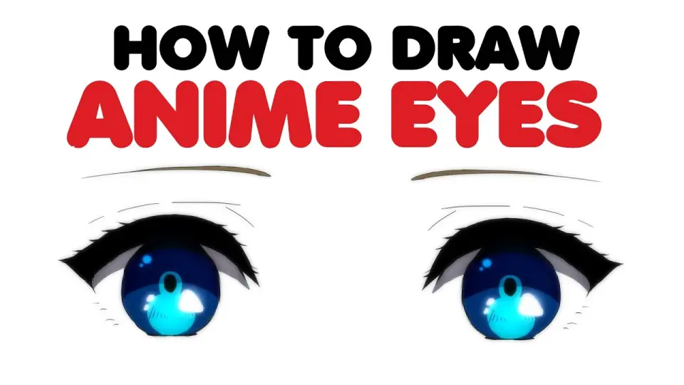 how to draw anime cartoon eyes