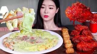 [Mukbang TV] - Gà rán sốt cay | ASRM