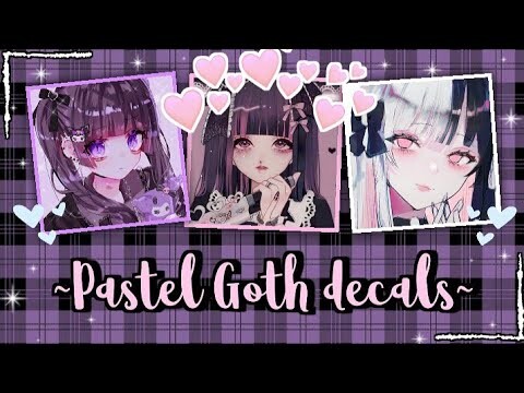 Pastel Goth Anime Icon decals/decal Ids | For your Royale high journal, Bloxburg, Etc. owo