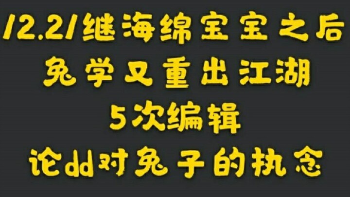 [Bo Jun Yi Xiao] 12.21 On DD’s Obsession with the Rabbit | After SpongeBob, Rabbit Studies Makes a C