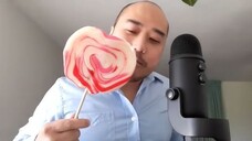 ASMR Lollipop & Whip Cream 🍭 Mouth Sounds & Licking 🍭