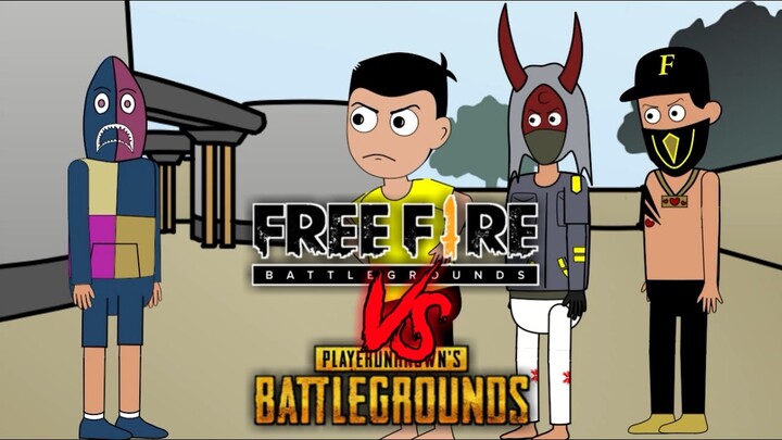 Animasi Free Fire - Debat FF VS PUBG - Free Fire Kartun - Free Fire Animation
