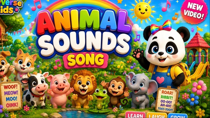 Animal Sound Song | Dog Lion Elephant Cat Peg | Early Mindset - DU