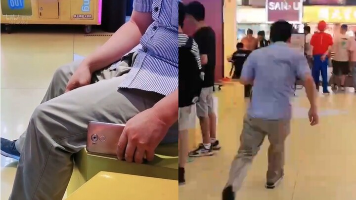 I finally caught the voyeur! I grabbed him by the collar, but he slipped away. He’d been blatantly s