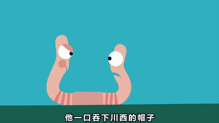 A bizarre earthworm—it actually has two different heads!
