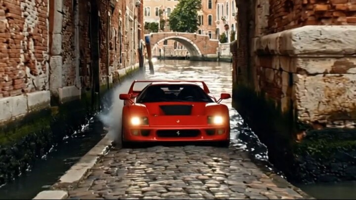 Ferrari V8 Supercar vs Brick Canal Bridge Pier - Physics Simulation 🏎️🧱 #car #3danimation #shorts