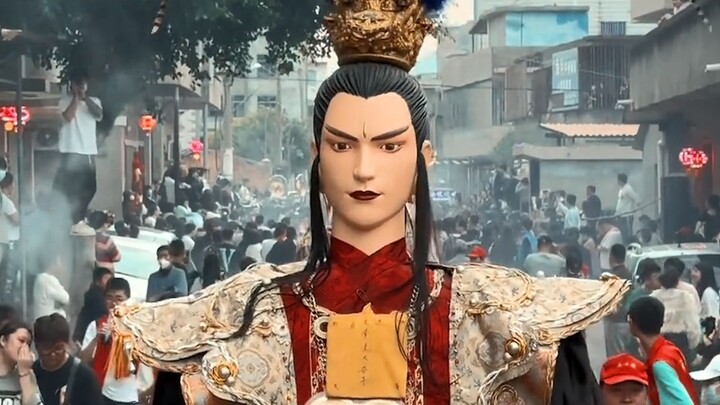 Who understands the shock when he opens the show with all the gods in tow!
