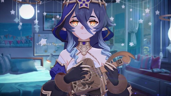 [Genshin Impact Animation] Laila sings a lullaby to the traveler
