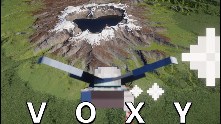 Voxy X 32k Massive Map: MC Wingsuit Flying at 10,000 Meters Altitude