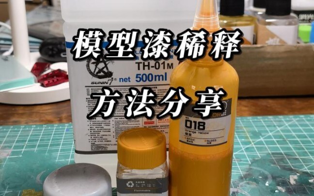 模型漆稀释方法分享