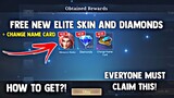 NEW! HOW TO GET ELITE LANCELOT SKIN AND DIAMONDS + CHANGE NAME CARD! FREE! | MOBILE LEGENDS 2023