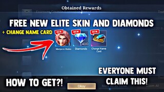 NEW! HOW TO GET ELITE LANCELOT SKIN AND DIAMONDS + CHANGE NAME CARD! FREE! | MOBILE LEGENDS 2023