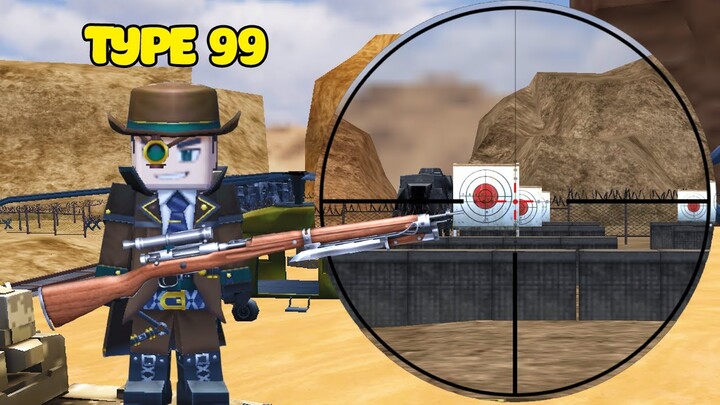 (Blockman GO) NÂNG CẤP SÚNG BẮN TỈA TYPE 99 TRONG GAME KHÓI LỬA**ONE SHOT ONE KILL