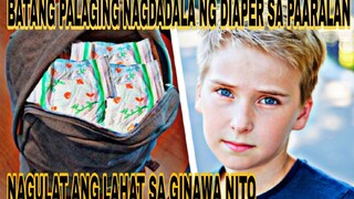 BATANG PALAGING NAGDADALA NG DIAPER SA PAARALAN. NAGULAT ANG LAHAT SA GINAWA NITO.