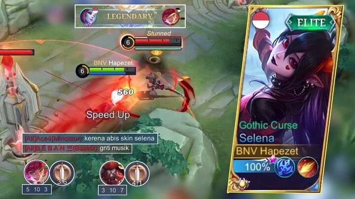 Nyobain Skin Baru Selena! Langsung Bantai2 Musuh yang Bacod | Mobile Legends