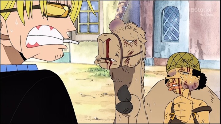 Momen kocak kapten usop bertarung di alabasta