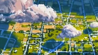 Dia melukis Miyazaki sambil menantikan musim semi.