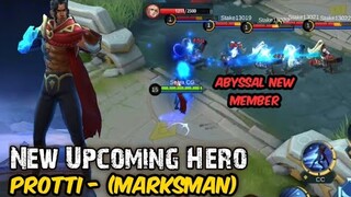 NEW UPCOMING HERO UPDATES : PROTTI ( MARKSMAN) | MOBILE LEGENDS