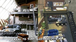 Real to Sims: Loft Industrial (NO CC) - TS4 [SPEED BUILD]