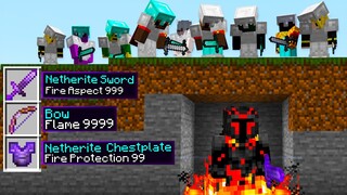 Minecraft 100 Speedrunners vs HADES GOD Hunter