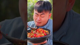 Tell me, what is the difference between stir-fried pork and beef? | mukbang | funny videos