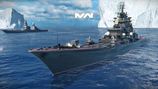 Modern Warships: RF ADMIRAL NAKHIMOV online match gameplay.