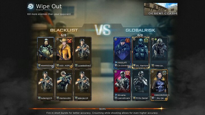Crossfire - Regular Mode - Wipe Out - Desert Clash