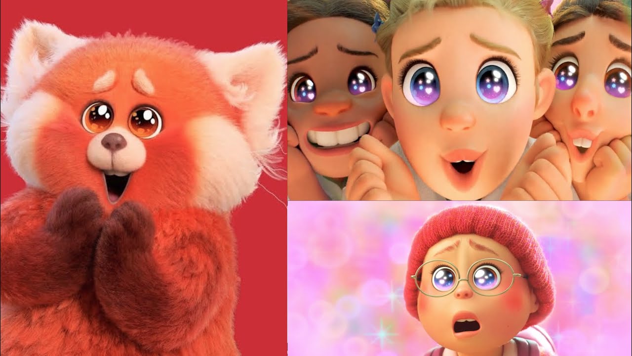 Pixars Turning Red but its just anime eyes  YouTube