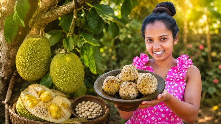斯里兰卡传统菠萝蜜籽丸子｜正宗乡村美食｜Traditional Jackfruit Seed Balls