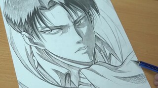 [Attack on Titan] Levi's drawing process!