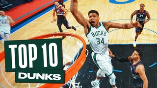 Giannis Antetokounmpo’s Top 10 Dunks of the 2020-21 NBA Season