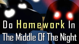 Roblox | Do Homework In The Middle Of The Night - Full horror experience