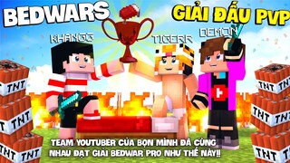 (GIẢI BEDWAR HEROTEAM #2) Tigerr,Demon,Khangg chúng mình đã chiến đấu pvp thế này! (Minecraft PvP)