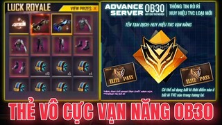 Free Fire - Hé Lộ OB30 Ra Mắt Thẻ Vô Cực Vạn Năng Sử Dụng Tuỳ Thích - Thẻ Vô Cực Mới Trong OB30 | FF