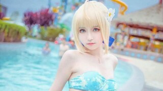 Blonde Girl Swimsuit COSPLAY