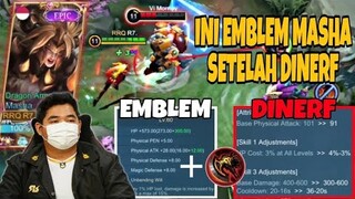 MASHA DINERF ?! INI BUILD DAN EMBLEMNYA SEKARANG !!