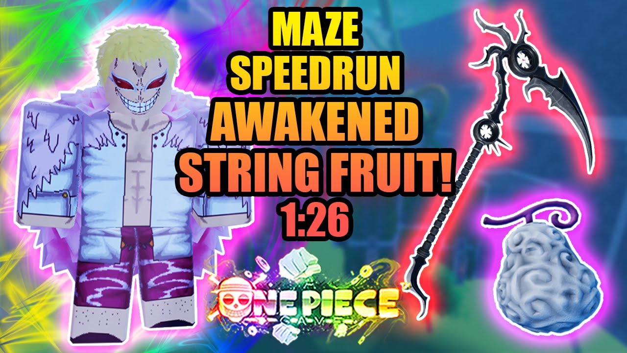 Awakened String Fruit Solo Maze Speedrun in A One Piece Game - BiliBili