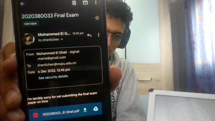 Aerodynamics Final Exam Recording