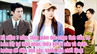 Kỷ niệm 3 năm, tổng giám đốc chọn tình đầu. Lọ Lem lấy lại thân phận, thừa kế tài sản và được hoàng